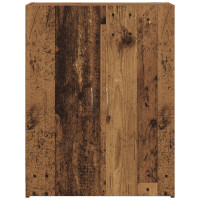 Produktbild för Kontorsskåp Gammalt trä 70 x 32 x 77.5 cm Konstruerat trä
