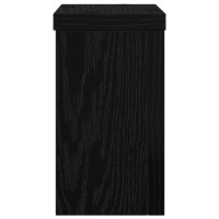Produktbild för Växtställ 2 pcs Svart Ek 10 x 10 x 18 cm Konstruerat trä