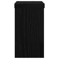 Produktbild för Växtställ 2 pcs Svart Ek 10 x 10 x 18 cm Konstruerat trä