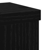 Produktbild för Växtställ 2 pcs Svart Ek 10 x 10 x 18 cm Konstruerat trä