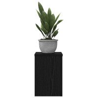 Produktbild för Växtställ 2 pcs Svart Ek 20 x 20 x 30 cm Konstruerat trä