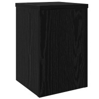 Produktbild för Växtställ 2 pcs Svart Ek 20 x 20 x 30 cm Konstruerat trä