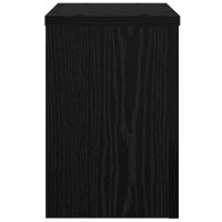 Produktbild för Växtställ 2 pcs Svart Ek 20 x 20 x 30 cm Konstruerat trä