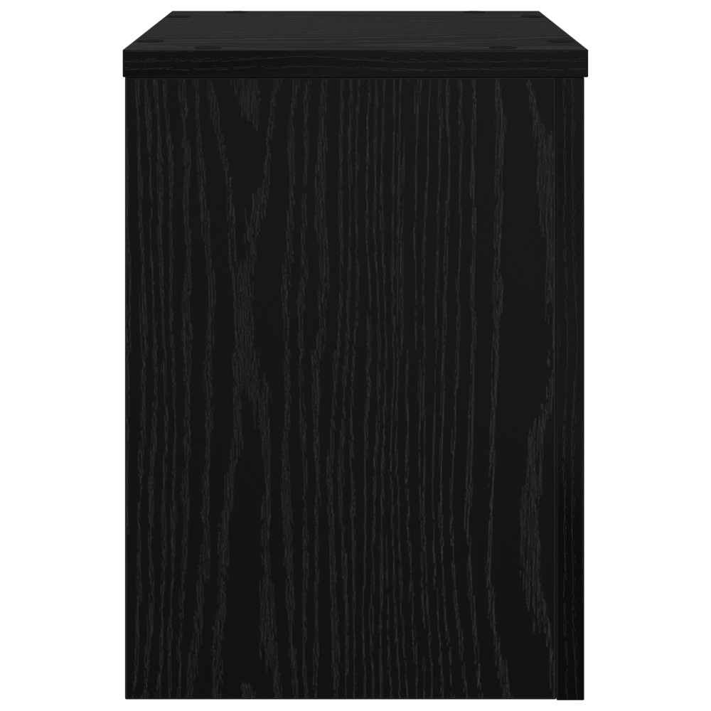 Produktbild för Växtställ 2 pcs Svart Ek 25 x 25 x 35 cm Konstruerat trä
