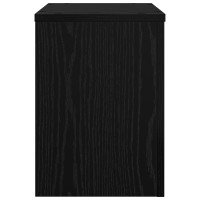 Produktbild för Växtställ 2 pcs Svart Ek 25 x 25 x 35 cm Konstruerat trä