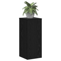 Produktbild för Växtställ 2 pcs Svart Ek 30 x 30 x 70 cm Konstruerat trä