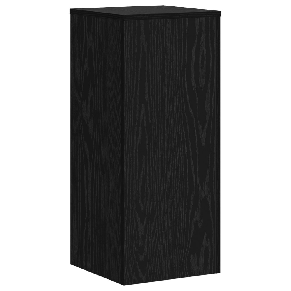 Produktbild för Växtställ 2 pcs Svart Ek 30 x 30 x 70 cm Konstruerat trä
