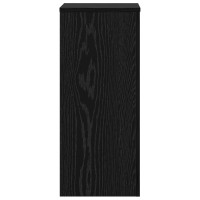 Produktbild för Växtställ 2 pcs Svart Ek 30 x 30 x 70 cm Konstruerat trä