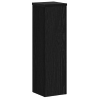 Produktbild för Växtställ 2 pcs Svart Ek 17 x 17 x 60 cm Konstruerat trä