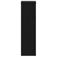 Produktbild för Växtställ 2 pcs Svart Ek 17 x 17 x 60 cm Konstruerat trä