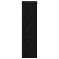 Produktbild för Växtställ 2 pcs Svart Ek 17 x 17 x 60 cm Konstruerat trä