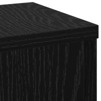 Produktbild för Växtställ 2 pcs Svart Ek 17 x 17 x 60 cm Konstruerat trä