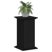 Produktbild för Växtställ Svart Ek 33 x 33 x 60 cm Konstruerat trä