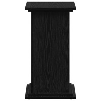 Produktbild för Växtställ Svart Ek 33 x 33 x 60 cm Konstruerat trä