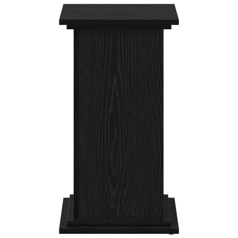 Produktbild för Växtställ Svart Ek 33 x 33 x 60 cm Konstruerat trä