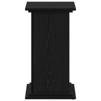 Produktbild för Växtställ Svart Ek 33 x 33 x 60 cm Konstruerat trä