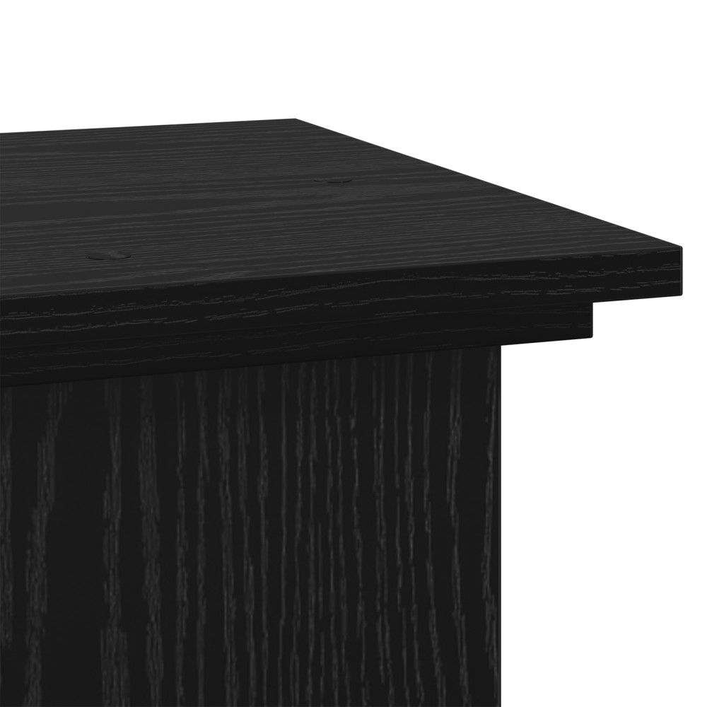 Produktbild för Växtställ Svart Ek 33 x 33 x 60 cm Konstruerat trä