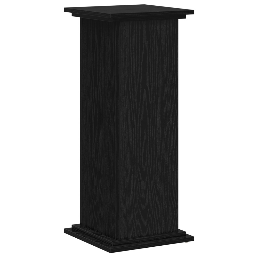 Produktbild för Växtställ Svart Ek 33 x 33 x 80 cm Konstruerat trä