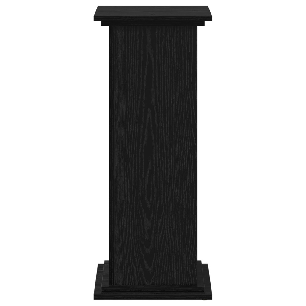 Produktbild för Växtställ Svart Ek 33 x 33 x 80 cm Konstruerat trä