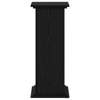Produktbild för Växtställ Svart Ek 33 x 33 x 80 cm Konstruerat trä