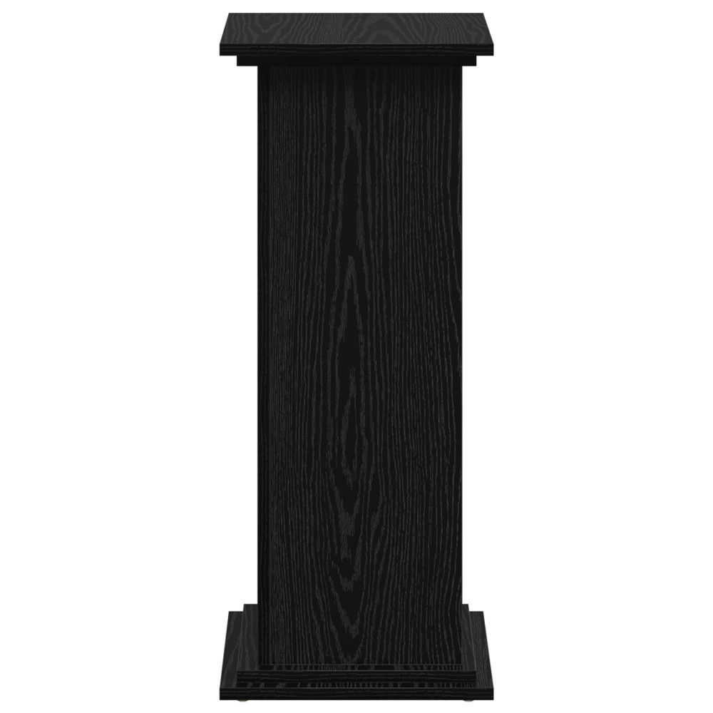Produktbild för Växtställ Svart Ek 33 x 33 x 80 cm Konstruerat trä