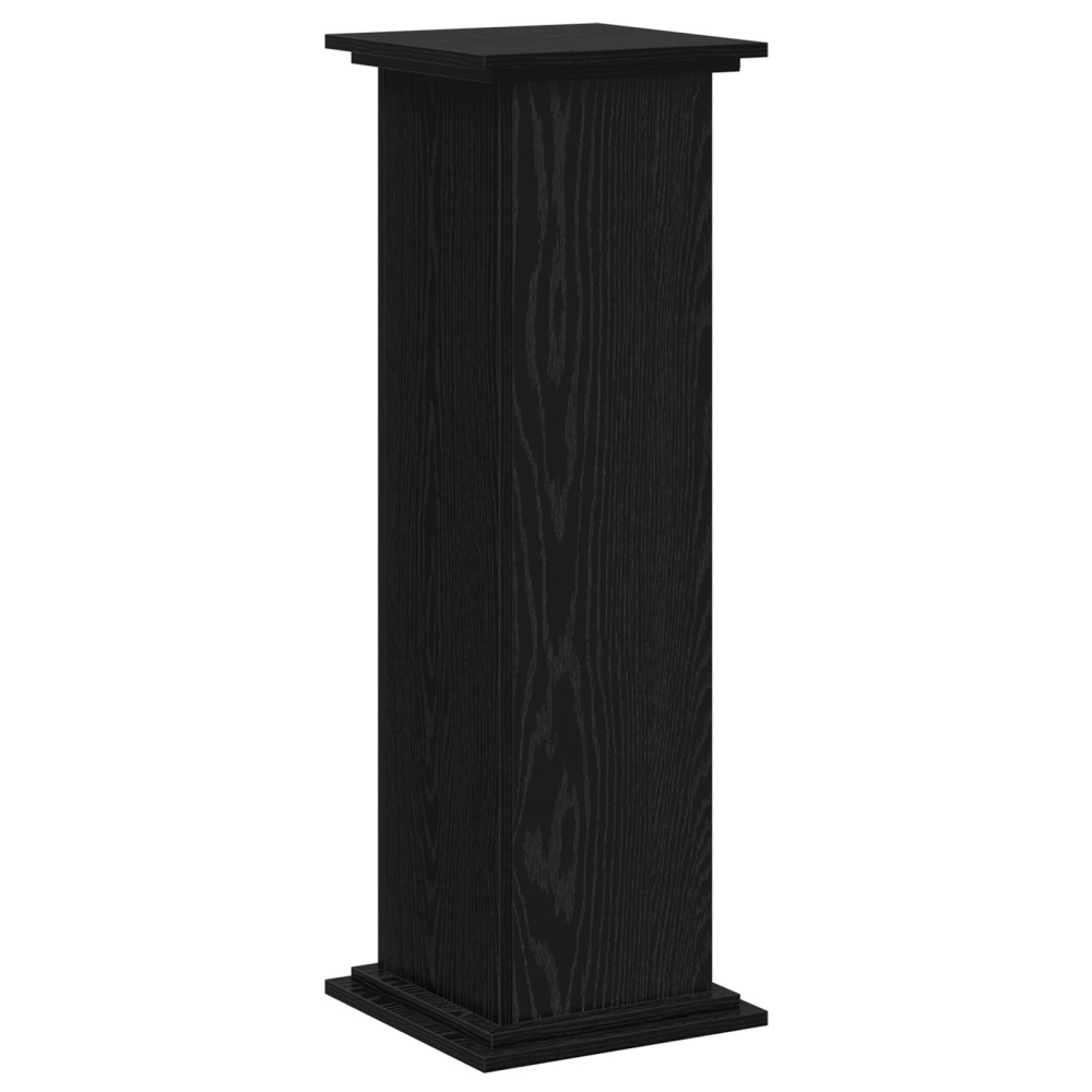 Produktbild för Växtställ Svart Ek 33 x 33 x 100 cm Konstruerat trä