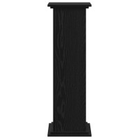 Produktbild för Växtställ Svart Ek 33 x 33 x 100 cm Konstruerat trä