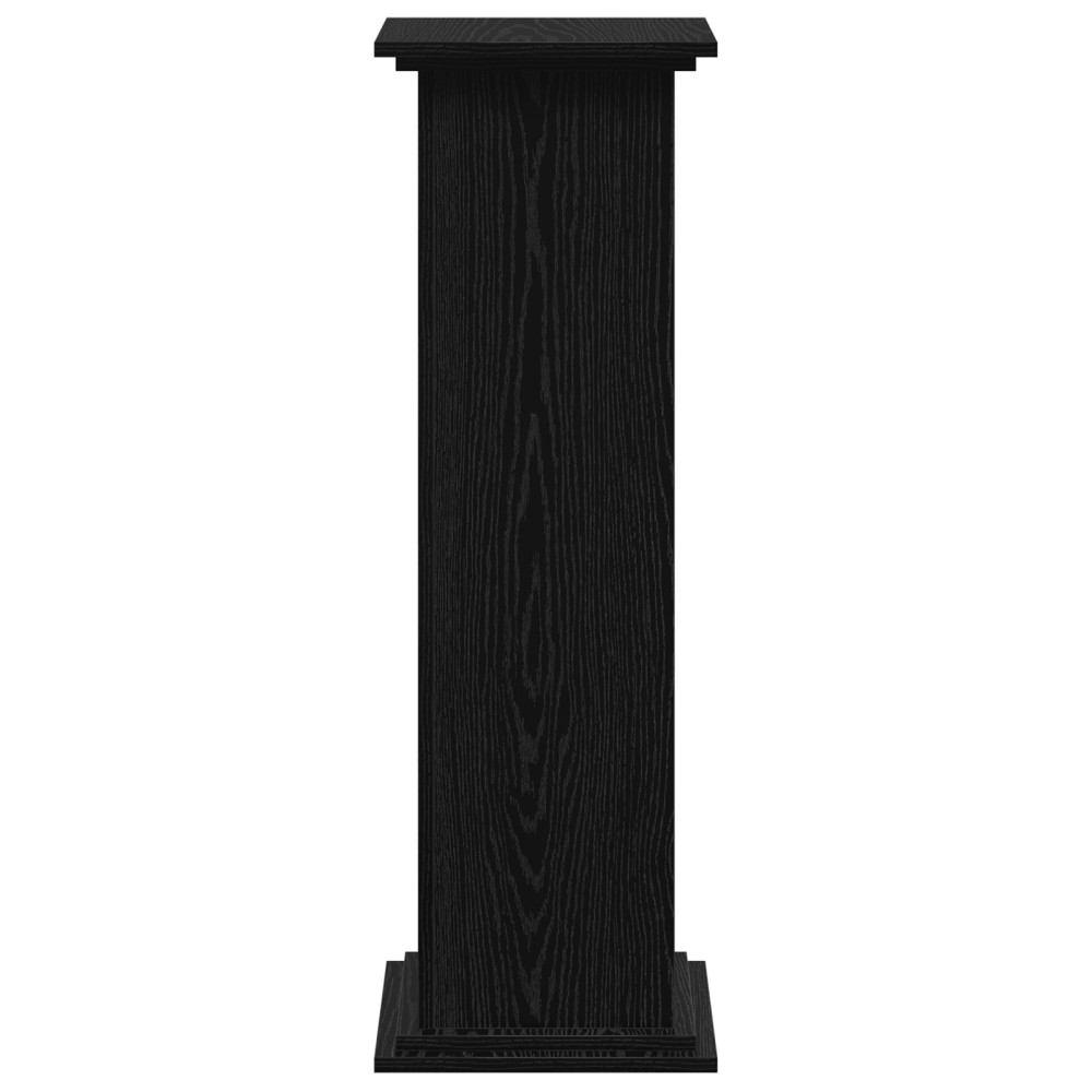 Produktbild för Växtställ Svart Ek 33 x 33 x 100 cm Konstruerat trä