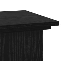 Produktbild för Växtställ Svart Ek 33 x 33 x 100 cm Konstruerat trä
