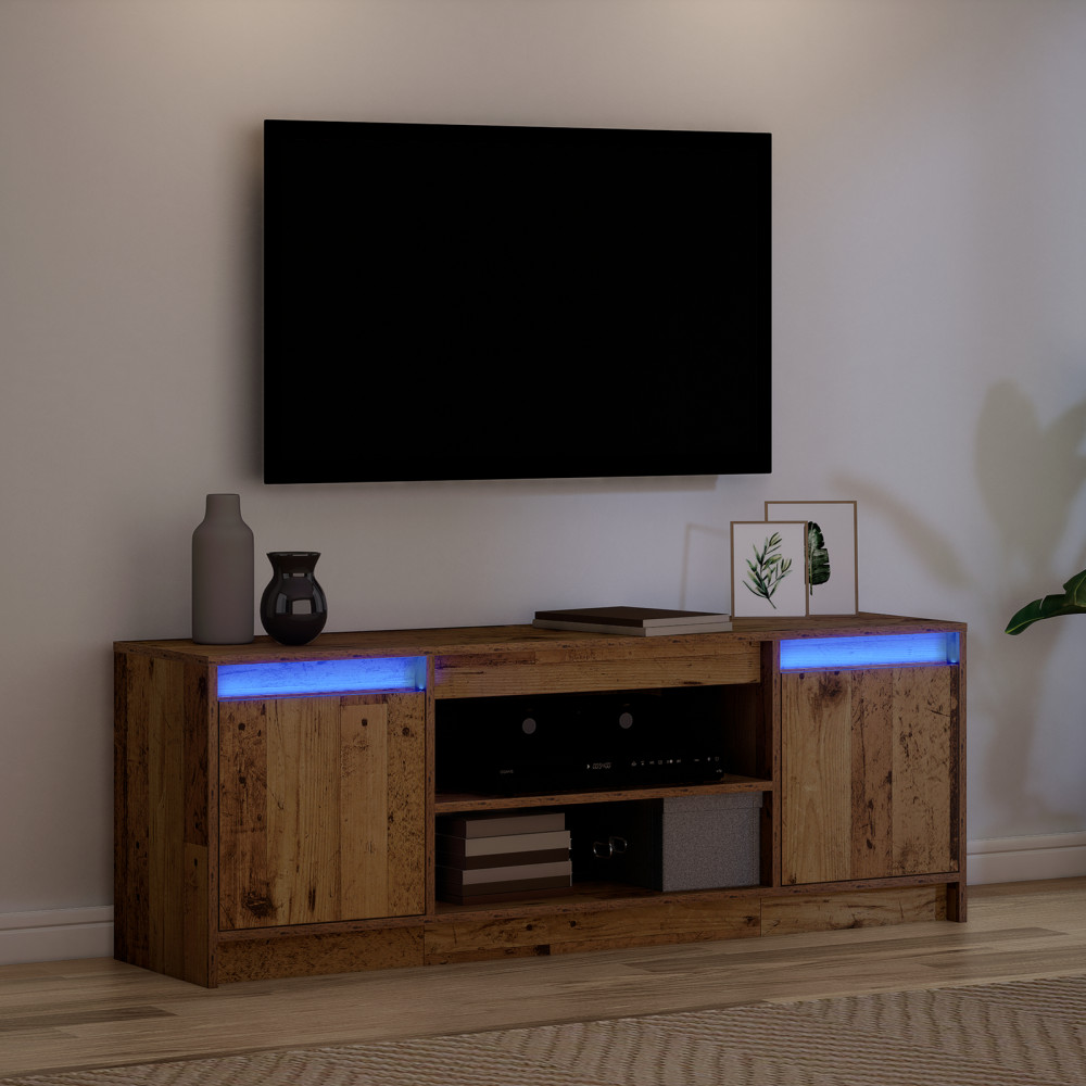 Produktbild för TV Enheter Brun 139,5 x 34 x 50 cm Konstruerat trä