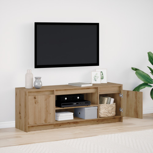 vidaXL TV Enheter 139,5 x 34 x 50 cm Brun Konstruerat trä