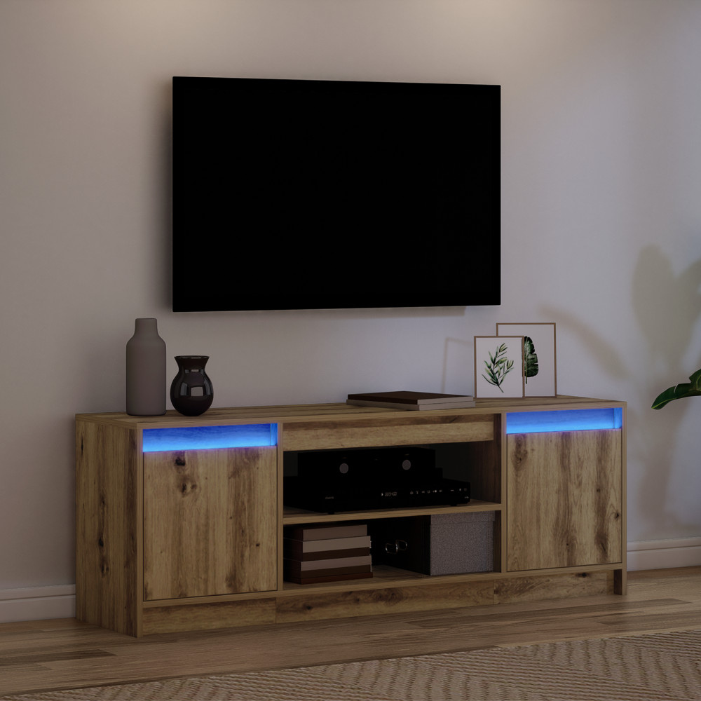 Produktbild för TV Enheter 139,5 x 34 x 50 cm Brun Konstruerat trä