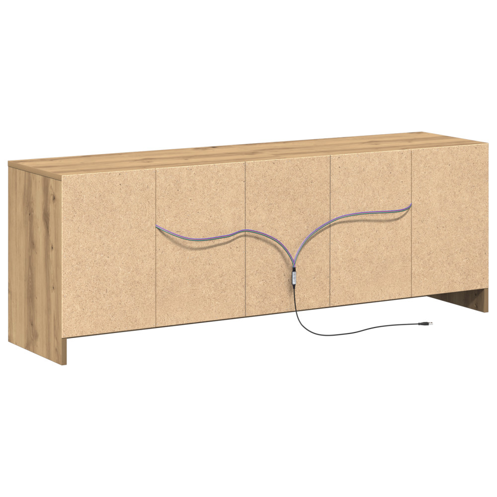 Produktbild för TV Enheter 139,5 x 34 x 50 cm Brun Konstruerat trä