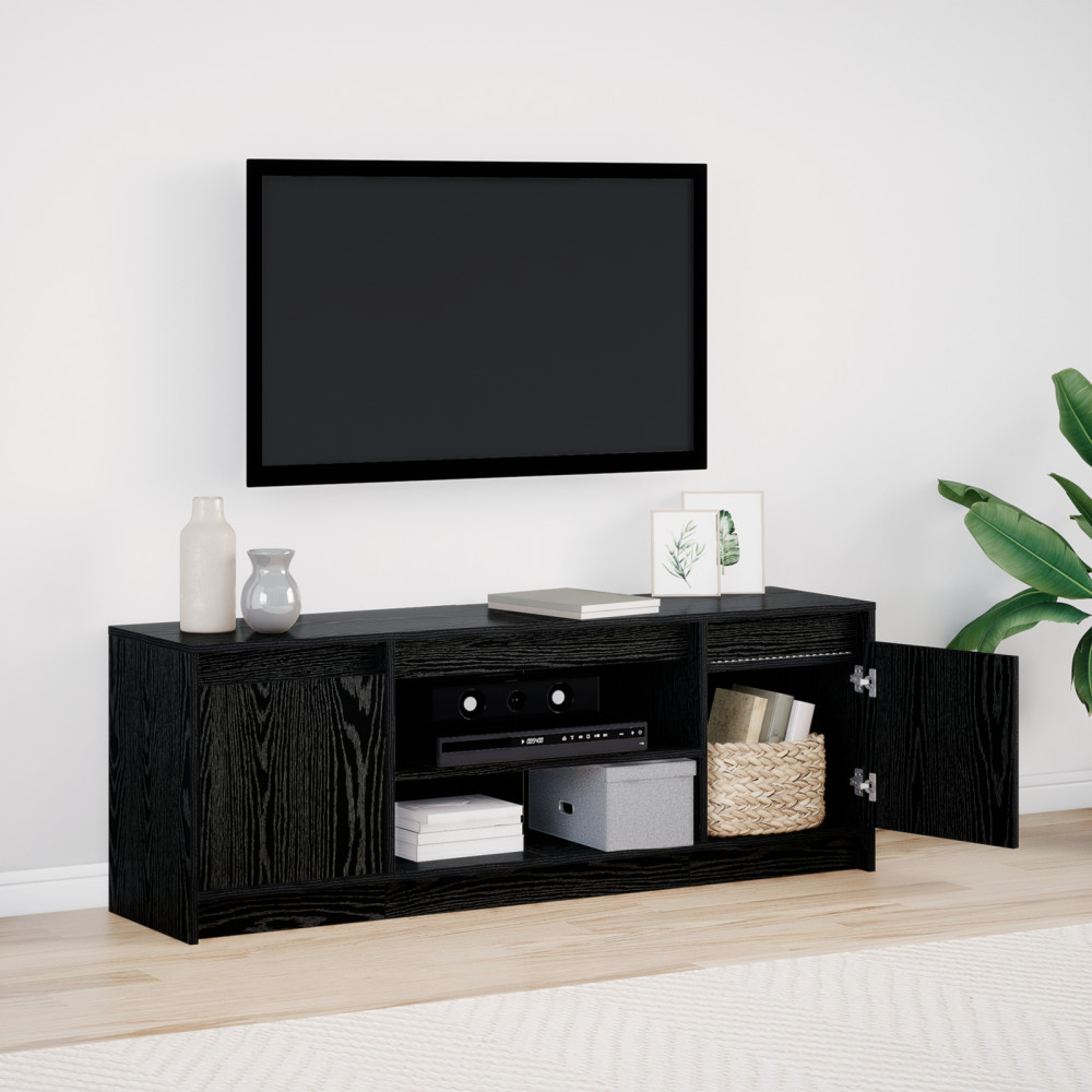 Produktbild för TV Enheter Svart 139,5 x 34 x 50 cm Konstruerat trä