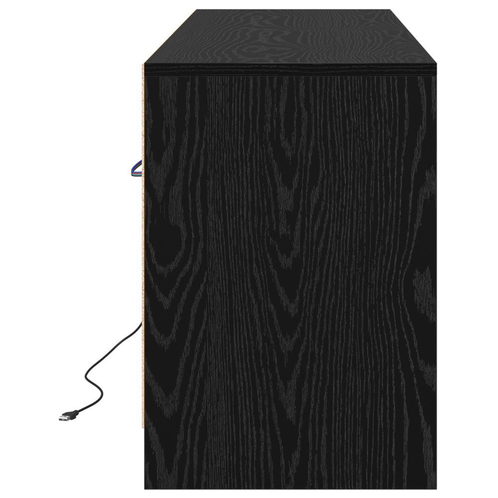 Produktbild för TV Enheter Svart 139,5 x 34 x 50 cm Konstruerat trä