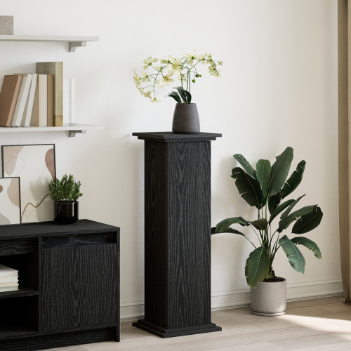vidaXL Displayställ med hylla Svart Ek 31 x 30 x 90 cm Konstruerat trä