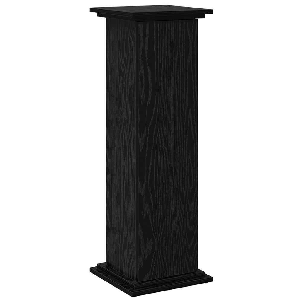 Produktbild för Displayställ med hylla Svart Ek 31 x 30 x 90 cm Konstruerat trä
