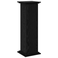 Produktbild för Displayställ med hylla Svart Ek 31 x 30 x 90 cm Konstruerat trä
