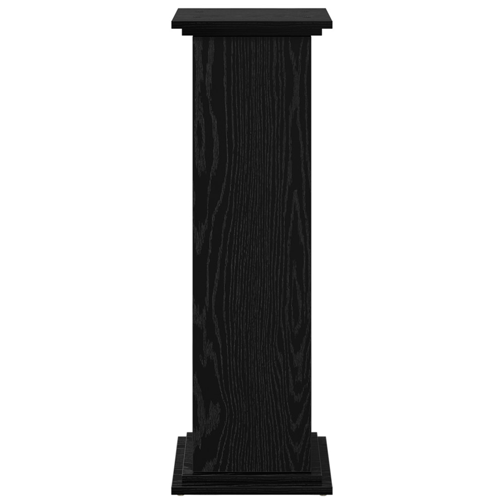 Produktbild för Displayställ med hylla Svart Ek 31 x 30 x 90 cm Konstruerat trä