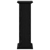 Produktbild för Displayställ med hylla Svart Ek 31 x 30 x 90 cm Konstruerat trä