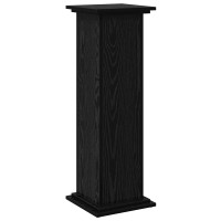 Produktbild för Displayställ med hylla Svart Ek 31 x 30 x 90 cm Konstruerat trä
