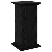 Produktbild för Displayställ med hylla Svart Ek 31 x 30 x 60 cm Konstruerat trä