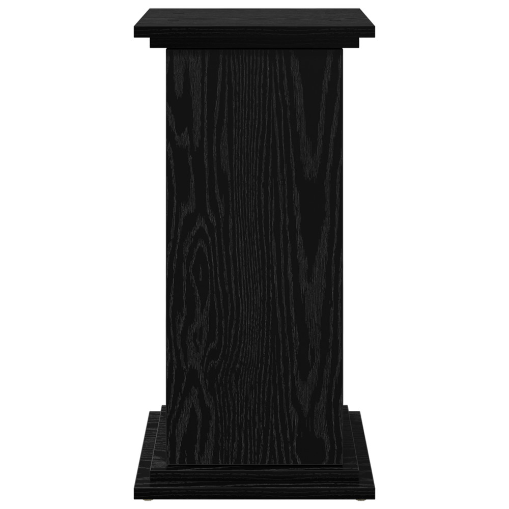 Produktbild för Displayställ med hylla Svart Ek 31 x 30 x 60 cm Konstruerat trä