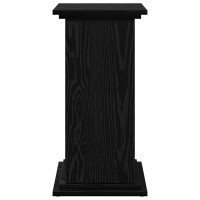 Produktbild för Displayställ med hylla Svart Ek 31 x 30 x 60 cm Konstruerat trä