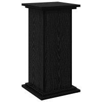 Produktbild för Displayställ med hylla Svart Ek 31 x 30 x 60 cm Konstruerat trä