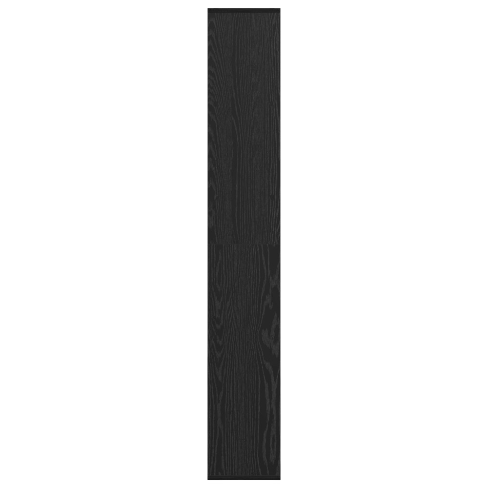 Produktbild för Bokskåp Svart Ek 67 x 25 x 162 cm Konstruerat trä
