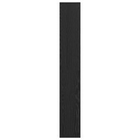 Produktbild för Bokskåp Svart Ek 67 x 25 x 162 cm Konstruerat trä