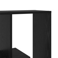 Produktbild för Bokskåp Svart Ek 67 x 25 x 162 cm Konstruerat trä