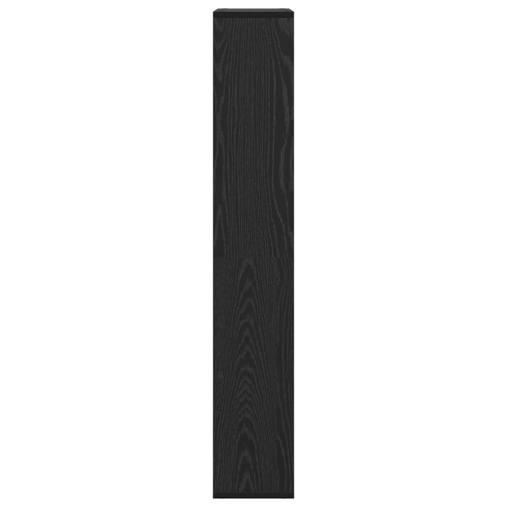 Produktbild för Bokskåp 8 nivåer 60 x 20 x 120,5 cm Konstruerat trä Svart Ek