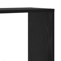 Produktbild för Bokskåp 8 nivåer 60 x 20 x 120,5 cm Konstruerat trä Svart Ek